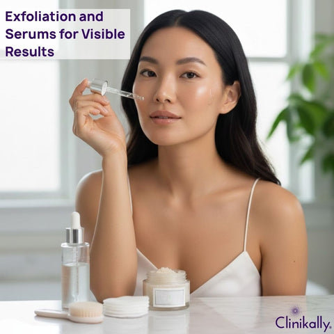 Exfoliation and Serums for Visible Results