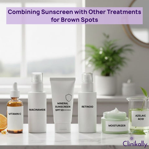 Combining Sunscreen with Other Treatments for Brown Spots