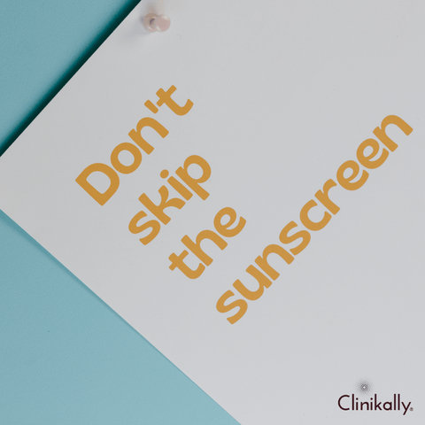 Wear your sunscreen regularly