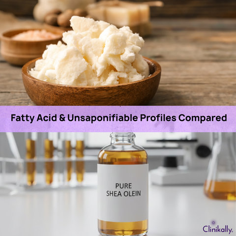 Fatty Acid & Unsaponifiable Profiles Compared
