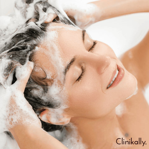 Step #3: Wash it off using a mild shampoo