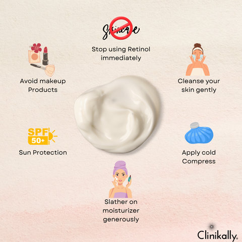 Tips on what to do if you have a retinol burn