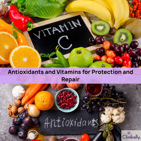 Antioxidants and Vitamins for Protection and Repair