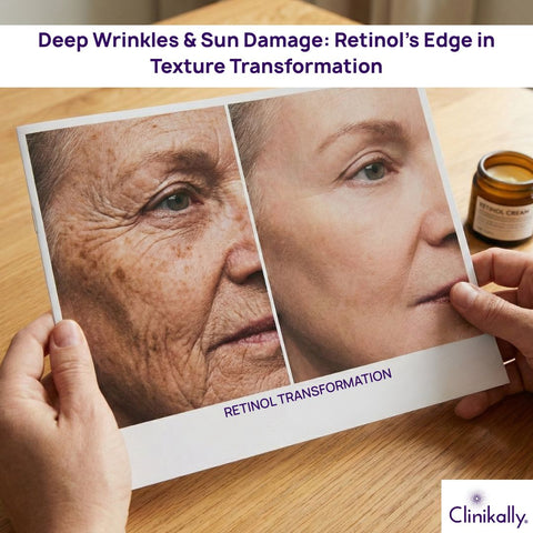 Deep Wrinkles &amp; Sun Damage: Retinol’s Edge in Texture Transformation