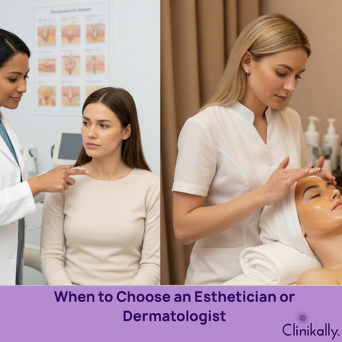 When to Choose an Esthetician or Dermatologist