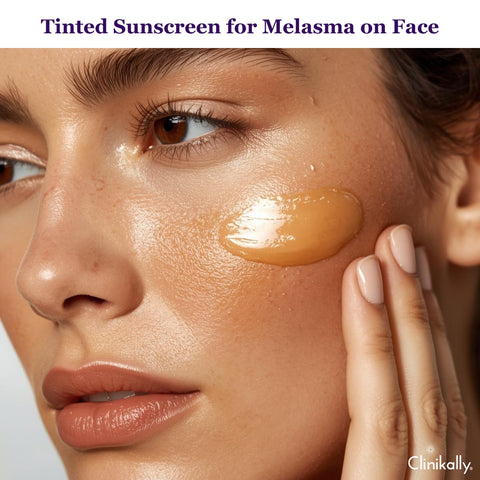 HEV Light Protection with Tinted Sunscreen