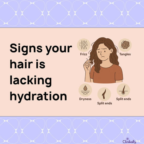 Signs your hair is lacking hydration