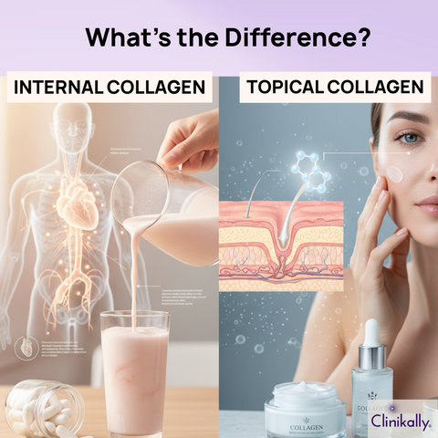 Internal vs. Topical Collagen – What’s the Difference?