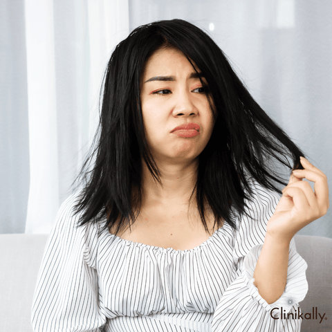 Signs of vitamin deficiency in hair