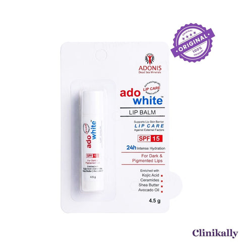 Adonis Ado White Lip Balm SPF 15 For Dark & Pigmented Lips