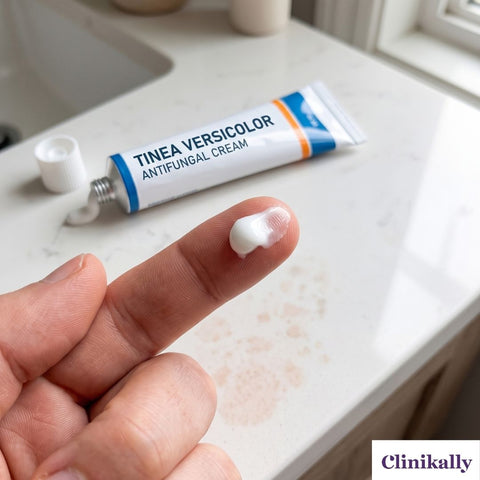 Antifungal cream for tinea versicolor treatment