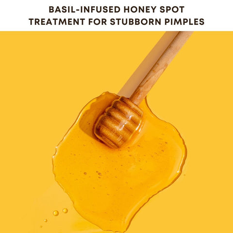 Basil-Infused Honey Spot Treatment for Stubborn Pimples