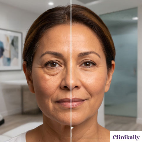 Before and after festoon treatment results