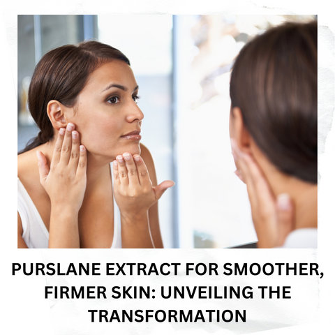 Purslane Extract for Smoother, Firmer Skin: Unveiling the Transformation