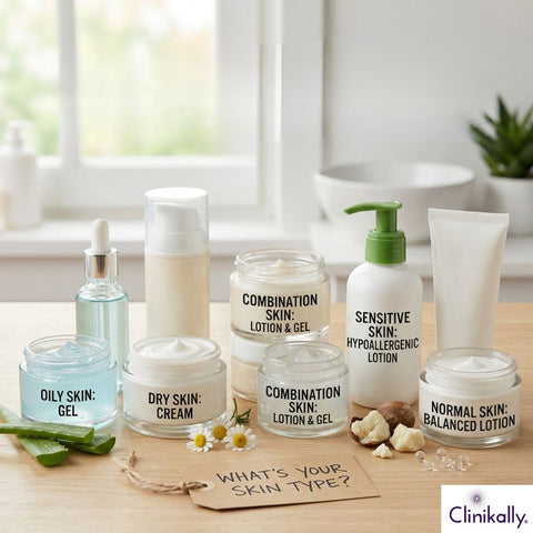 Moisturizers for different skin types