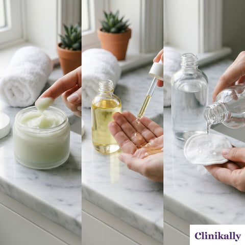 Cleansing balm vs oil vs micellar water