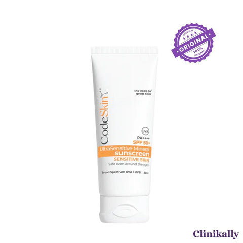 CodeSkin UltraSensitive Mineral Sunscreen SPF 50+ PA++++