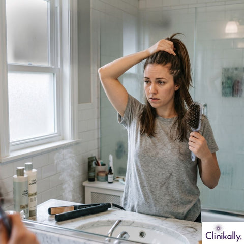 Hair fall while brushing hair