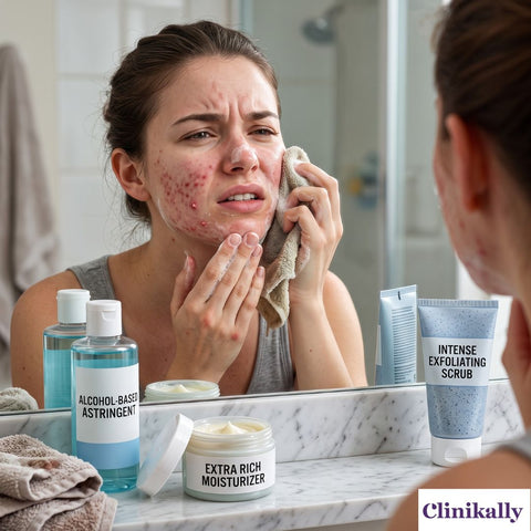 Skincare mistakes that worsen acne