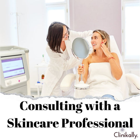 Consulting with a Skincare Professional