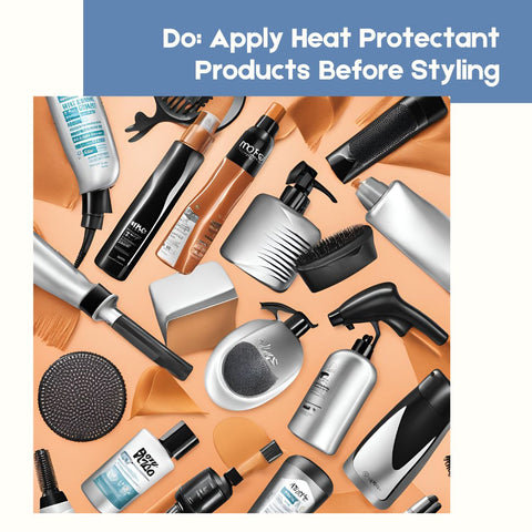 Do: Apply Heat Protectant Products Before Styling