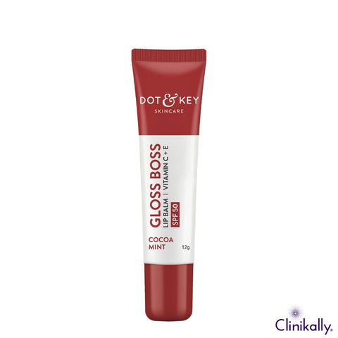Dot &amp; Key Vitamin C + E Gloss Boss Tinted Lip Balm SPF 50 (Cocoa Mint)