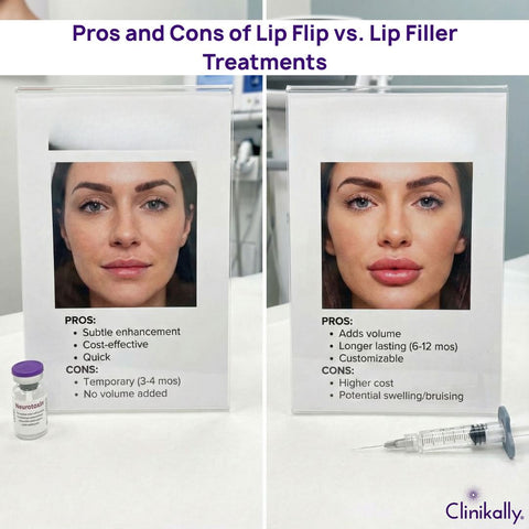 Pros and Cons of Lip Flip vs. Lip Filler Treatments