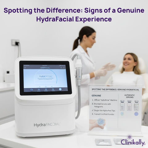 Identifying genuine vs fake HydraFacial services