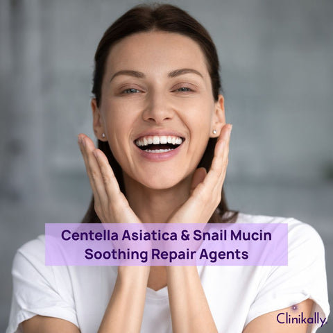 Centella Asiatica & Snail Mucin: Soothing Repair Agents
