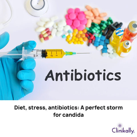 Diet, stress, antibiotics: A perfect storm for candida