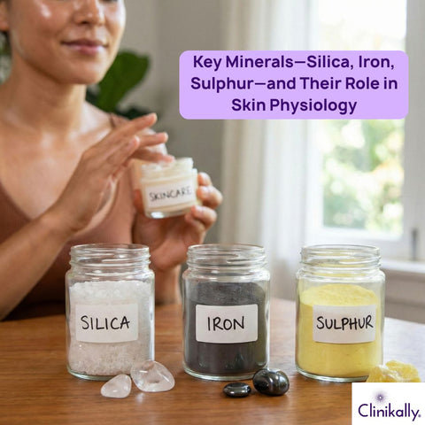Key Minerals—Silica, Iron, Sulphur—and Their Role in Skin Physiology