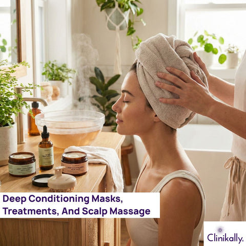 Deep Conditioning Masks, Treatments, And Scalp Massage