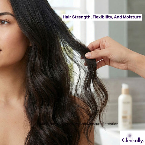 Improves Hair Strength, Flexibility, And Moisture Retention