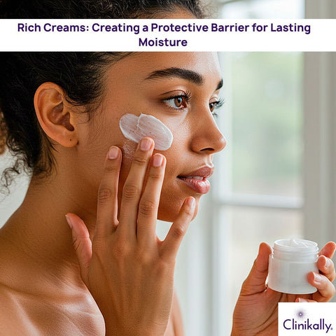Rich Creams: Creating a Protective Barrier for Lasting Moisture