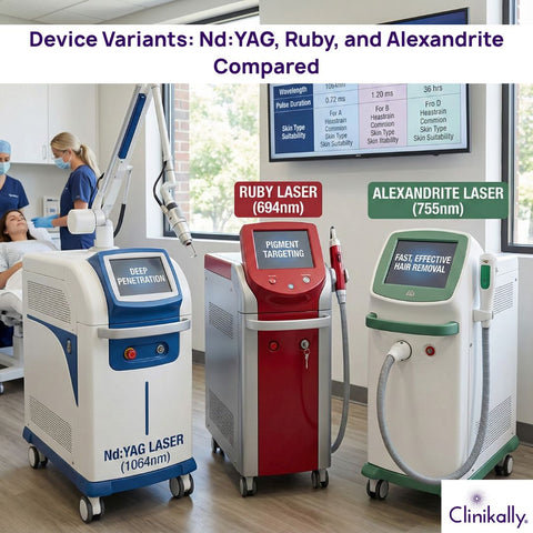 Device Variants: Nd: YAG, Ruby, and Alexandrite Compared