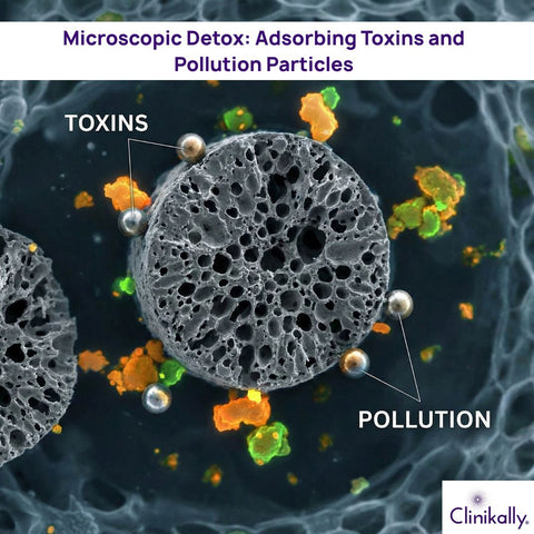 Microscopic Detox: Adsorbing Toxins and Pollution Particles
