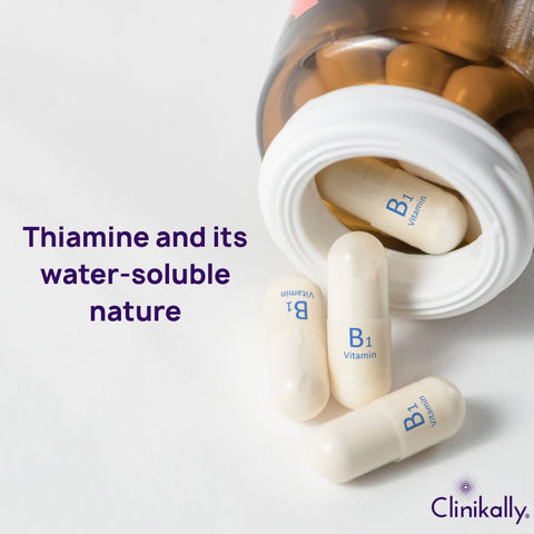 Thiamine and its water-soluble nature