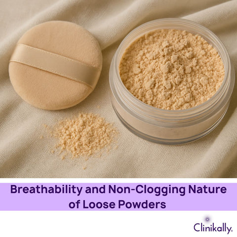 Breathability and Non-Clogging Nature of Loose Powders