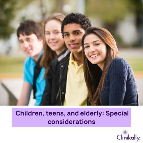 Children, teens, and elderly: Special considerations