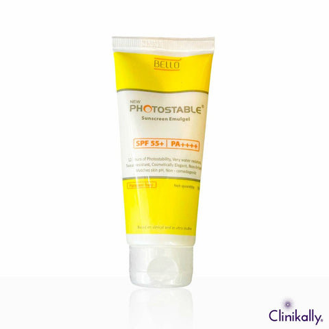 Bello New Photostable Sunscreen Emulgel SPF 55+/PA++++