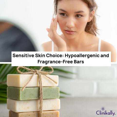 Fragrance free and hypoallergenic soap bars for sensitive skin