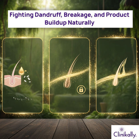 Fighting Dandruff, Breakage, and Product Buildup Naturally