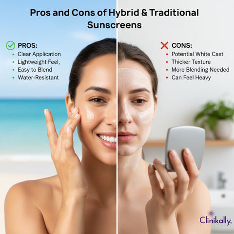 Pros and Cons of Hybrid & Traditional Sunscreens