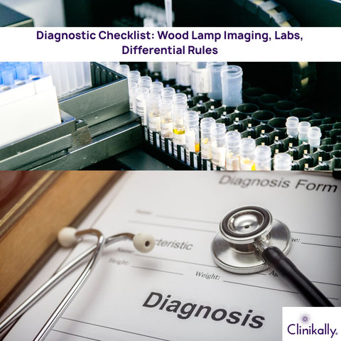 Diagnostic Checklist: Wood Lamp Imaging, Labs, Differential Rules