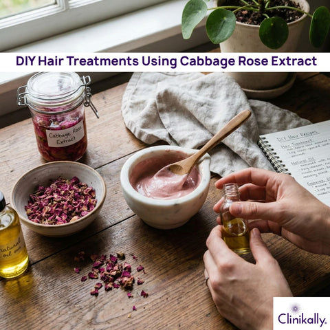 DIY Hair Treatments Using Cabbage Rose Extract