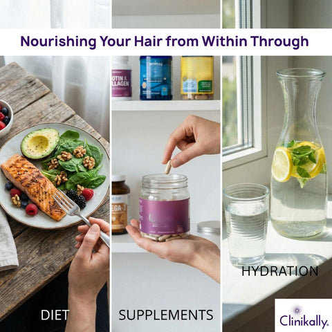 Nourishing Your Hair from Within Through Diet, Supplements and Hydration