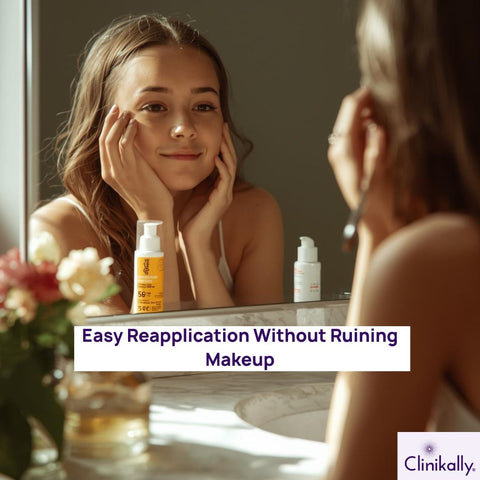 Reapplication sunscreen