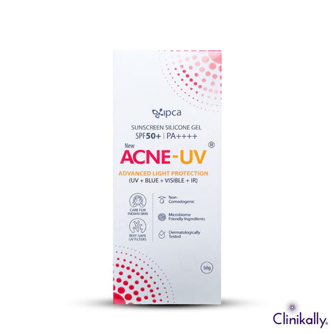 IPCA Acne-UV Advanced Light Protection Silicone Sunscreen Gel SPF 50+ PA++++