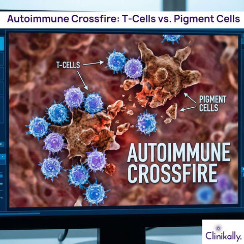 Autoimmune Crossfire: T‑Cells vs. Pigment Cells