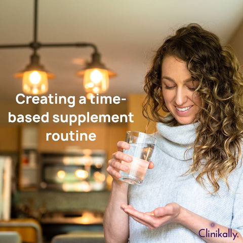 Creating a time-based supplement routine